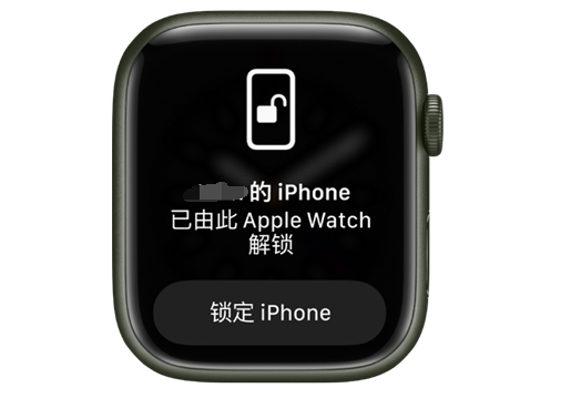 水磨沟苹果手机维修分享用 AppleWatch 解锁配备面容 ID 的 iPhone方法 